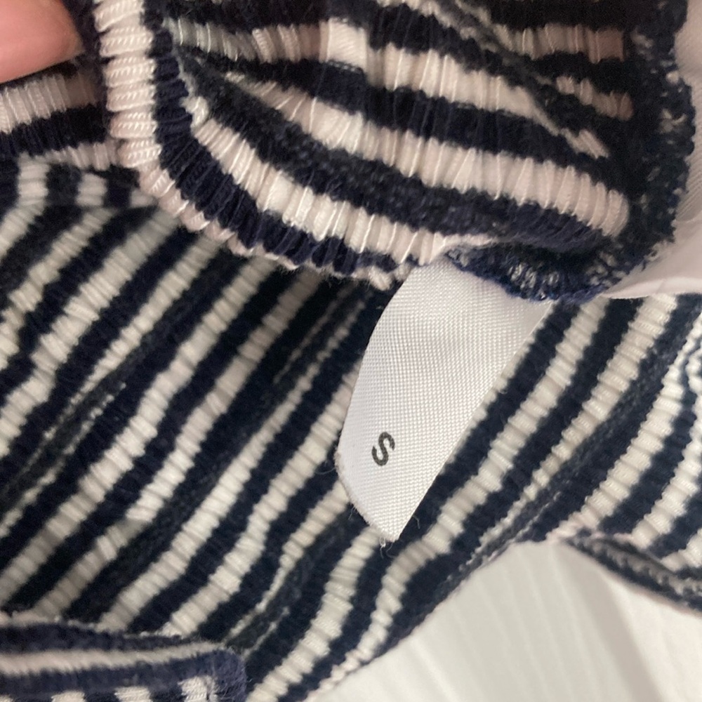 Reformation Striped Ruffle Trim Top - Picture 9 of 9
